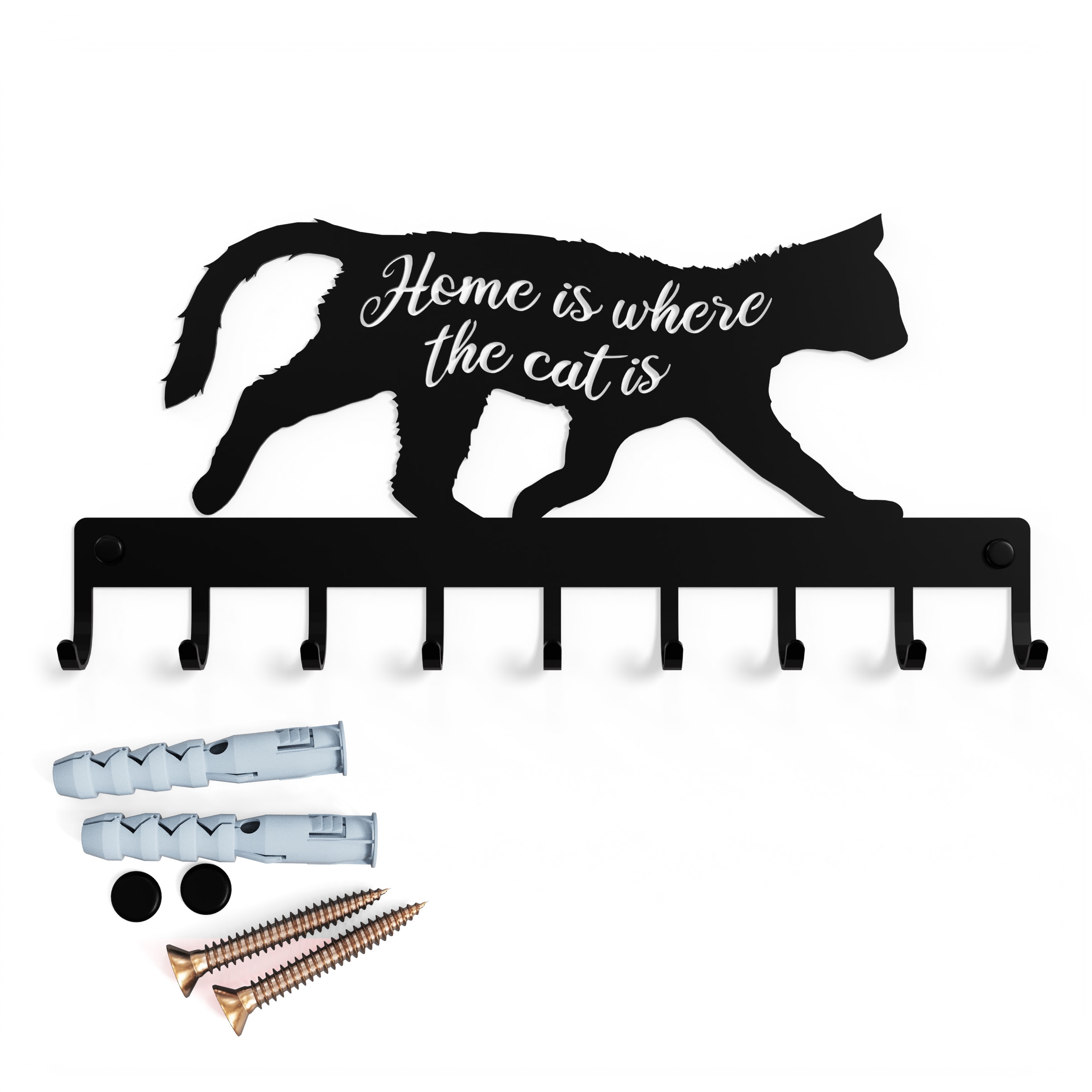 Schlüsselbrett Für Die Wand – 4 Aufhänger Katze – ELFSELF online