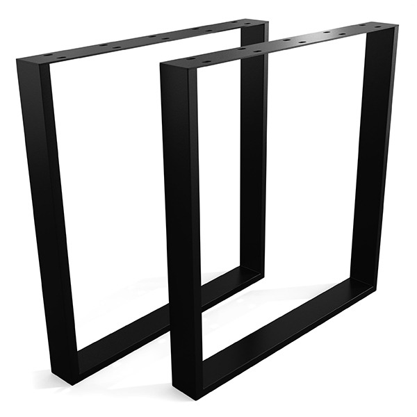 Conjunto de 2 pernas de marco de mesa rectangulares, estrutura de mesa