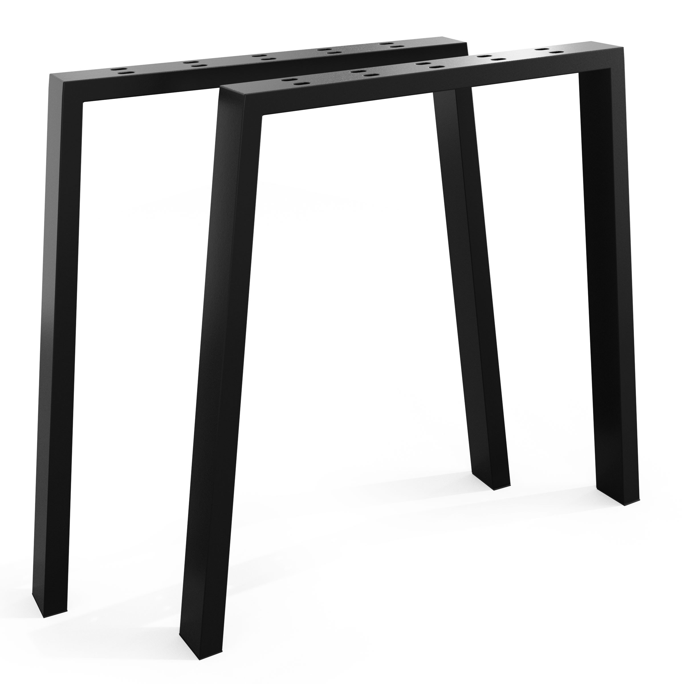 Patas de mesa tipo U de metal macizo 82 x 71 cm de acero (2 uds) -..