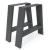 A-frame metal table legs, anthracite