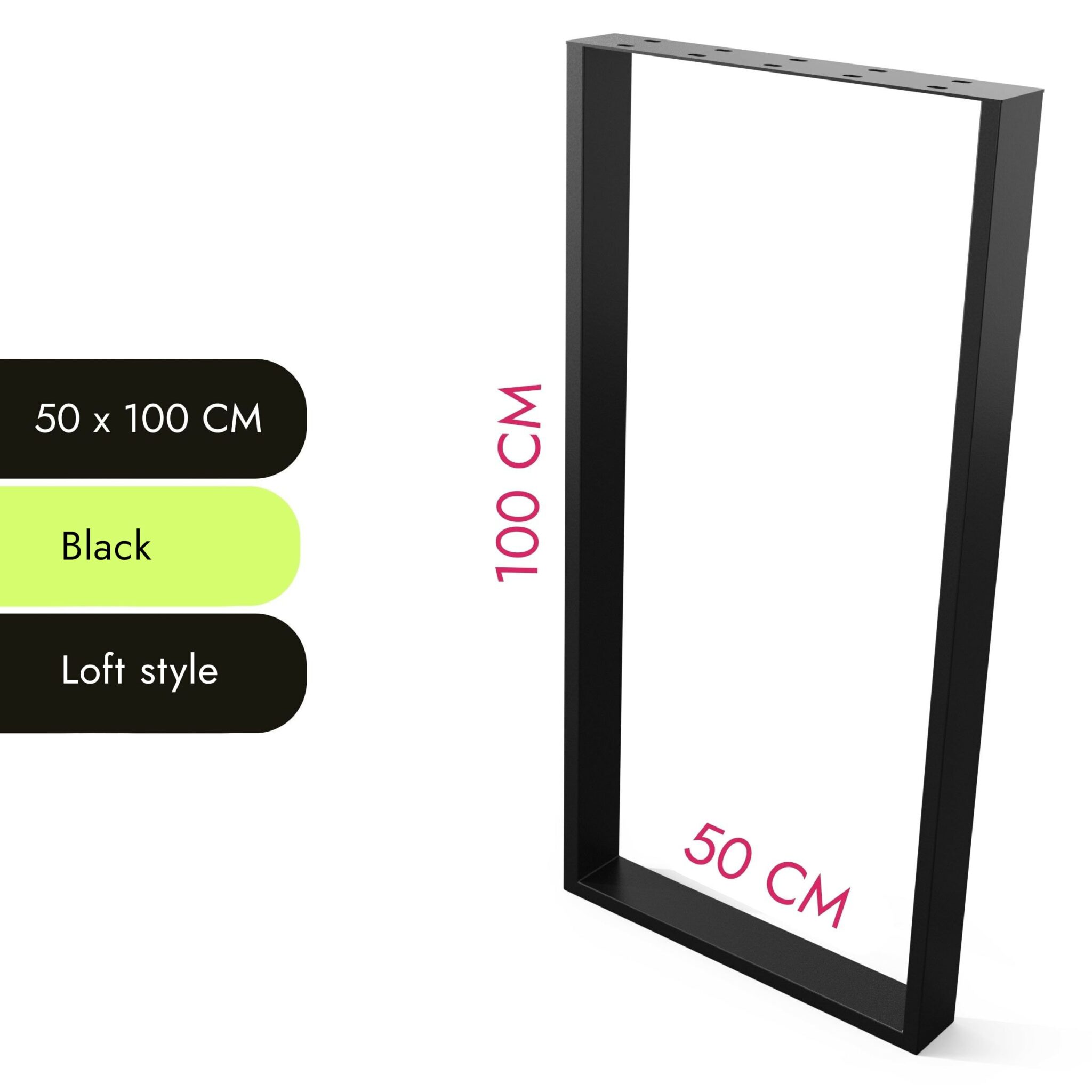 Rectangular Table Legs - Sturdy and Stylish | Tischbein Metall