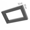 Regalhalter 20 × 30 cm in Anthrazit