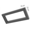 Regalhalter 20 × 45 cm in Anthrazit