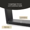 Tischkufen: pulverbeschichteter Stahl, Bodenschoner im Set enthalten
