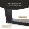 Patas de mesa rectangulares: acero con pintura en polvo, protectores de suelo incluidos