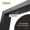 Patas de mesa en U: placa de montaje de acero de 3 mm con agujeros rasgados de 20 × 10 mm