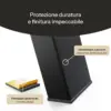 Forma a U: acciaio verniciato a polvere, feltrini salvapavimento inclusi