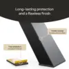 X shape: powder-coated steel, floor protectors included