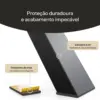 Forma em X: aço com pintura a pó, protetores de chão incluídos